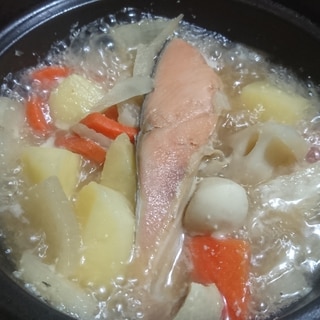 鮭野菜鍋！